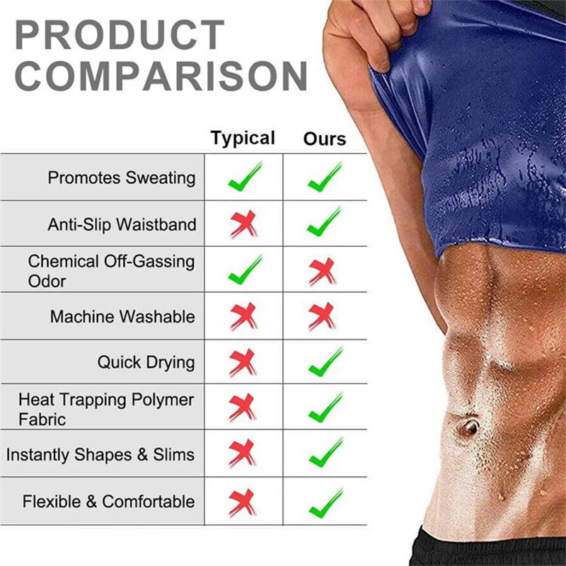 Unisex Neoprene Sauna Vest for Slimming, Waist Training & Fat Burning
