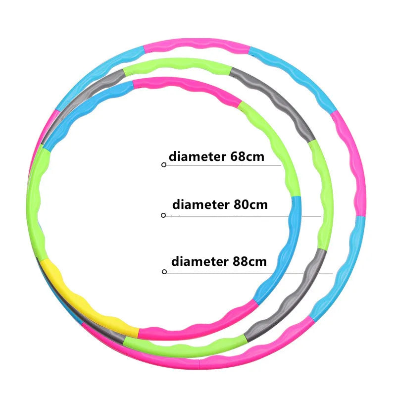 Portable Detachable Fitness Hula Hoop for Waist Training