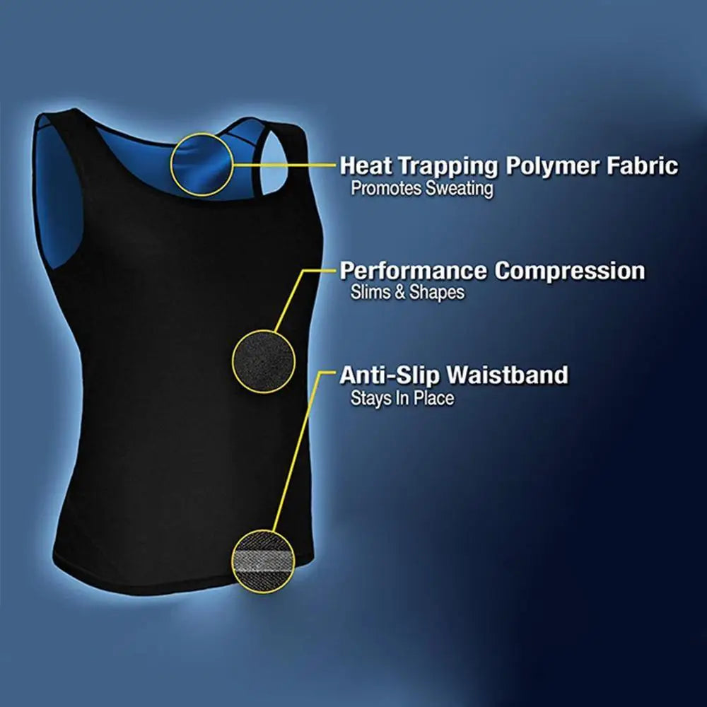 Unisex Neoprene Sauna Vest for Slimming, Waist Training & Fat Burning