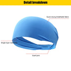 Quick-Dry Anti-Slip Sports Sweatband for Yoga, Running, and Biking