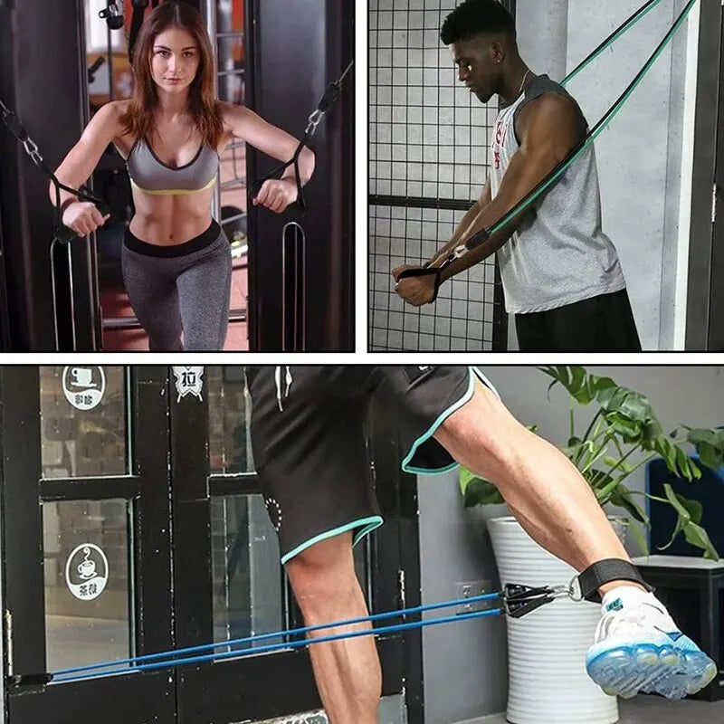 Unisex Resistance Bands with Handles for Home Strength Training