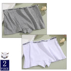 FINETOO 2-Pack Women's Sporty Cotton Underwear | Low-Rise Boyshort