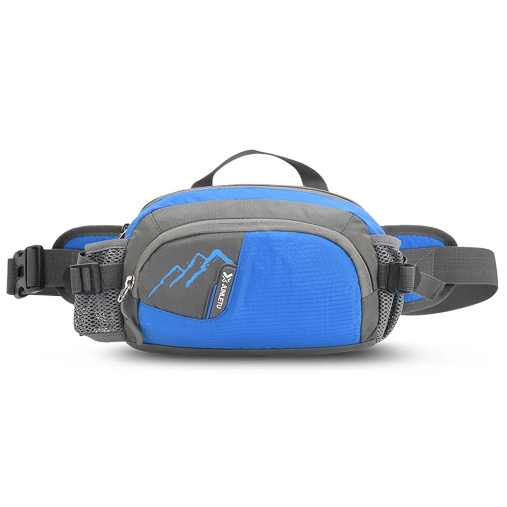Nylon Running Waist Pack with Bottle Holder for Hiking & Jogging