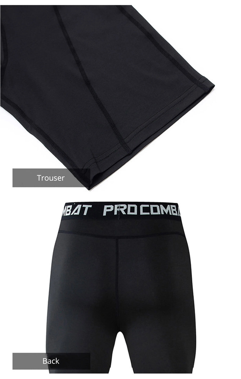 Men's Compression Bodybuilding Shorts - Elastic Skinny Workout Leggings
