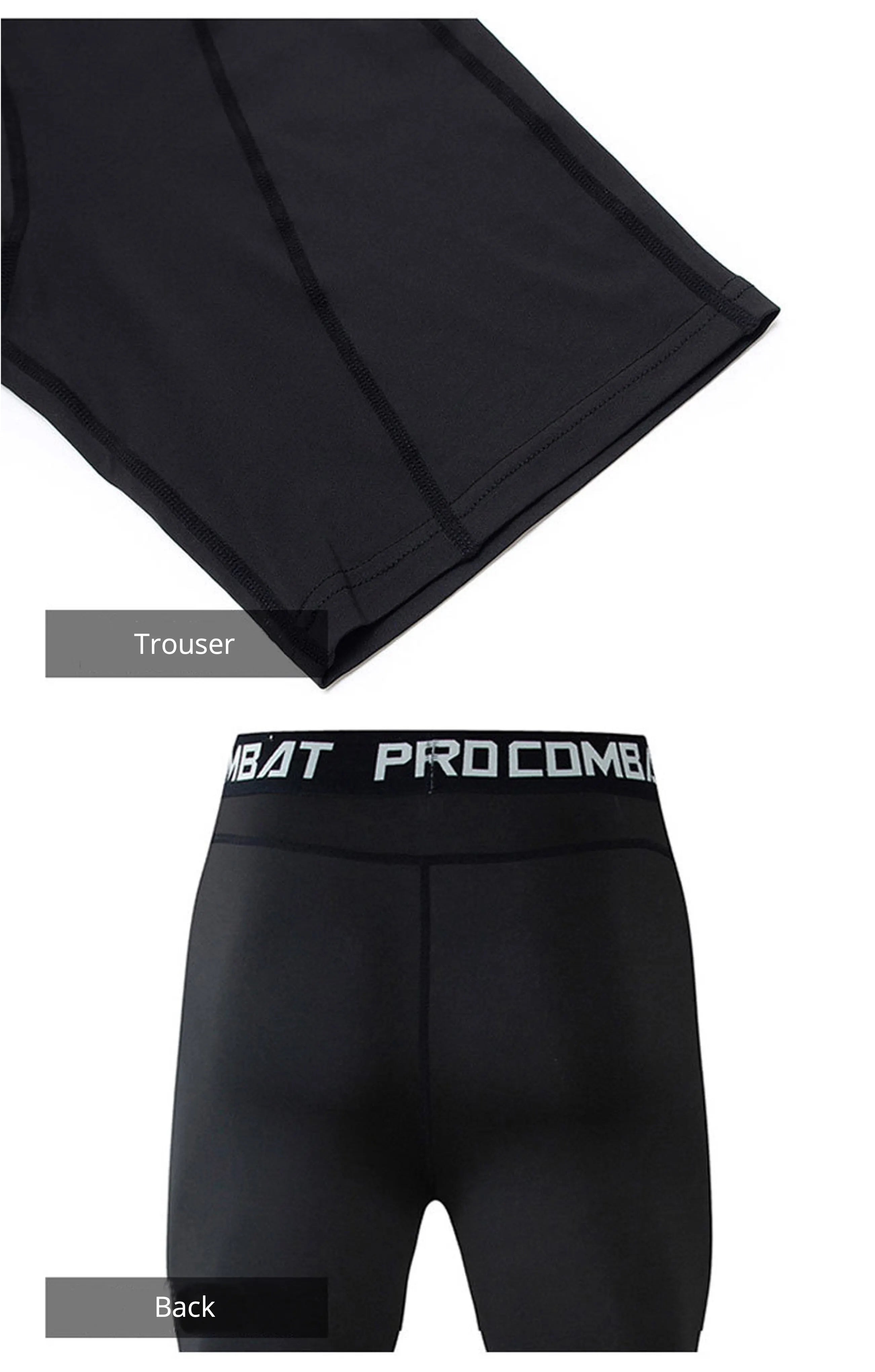 Men's Compression Bodybuilding Shorts - Elastic Skinny Workout Leggings