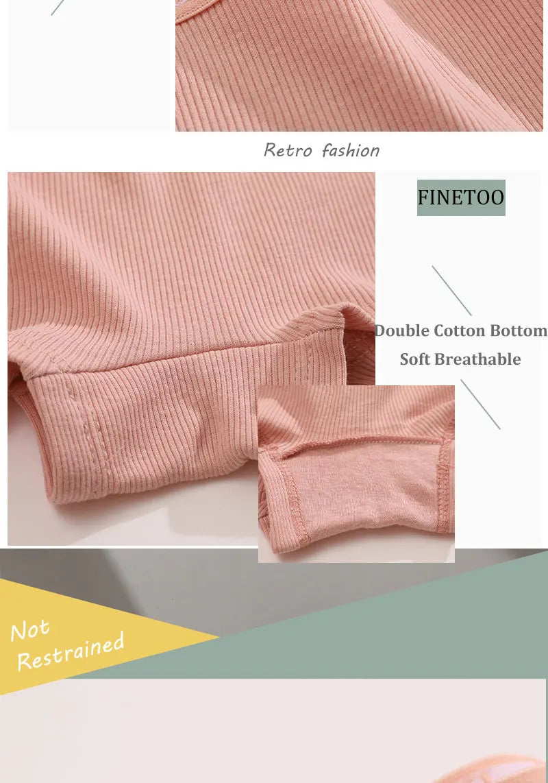 FINETOO 2-Pack Women's Sporty Cotton Underwear | Low-Rise Boyshort