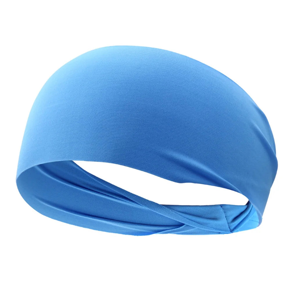 Quick-Dry Anti-Slip Sports Sweatband for Yoga, Running, and Biking