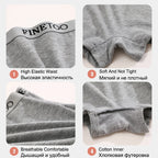 FINETOO 2-Pack Women's Sporty Cotton Underwear | Low-Rise Boyshort