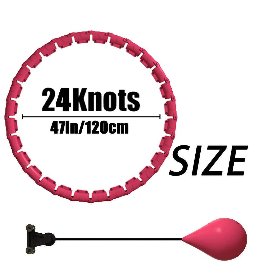 Adjustable Weighted Fitness Hoop for Adult Weight Loss & Plus-Size Workouts