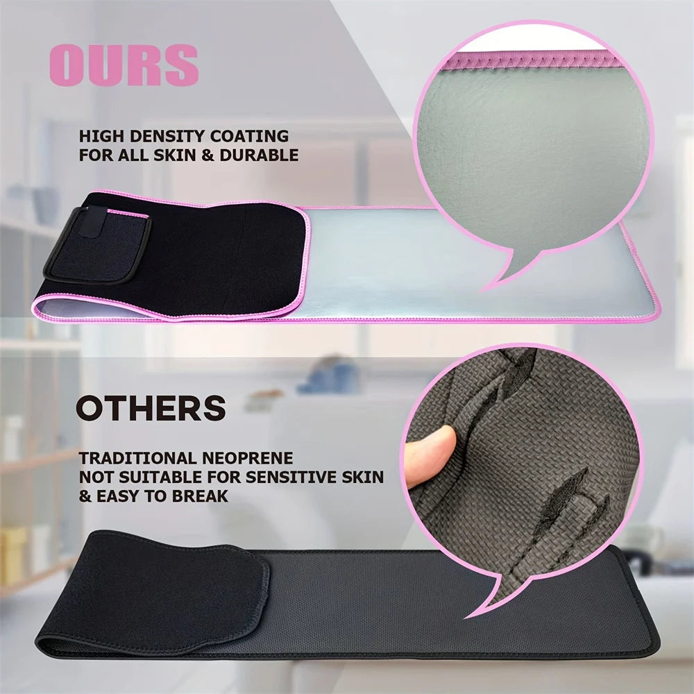 Athletic Sweat Belt & Thermal Stomach Wrap - A Body Shaper for Slimming & Workout Enhancement.
