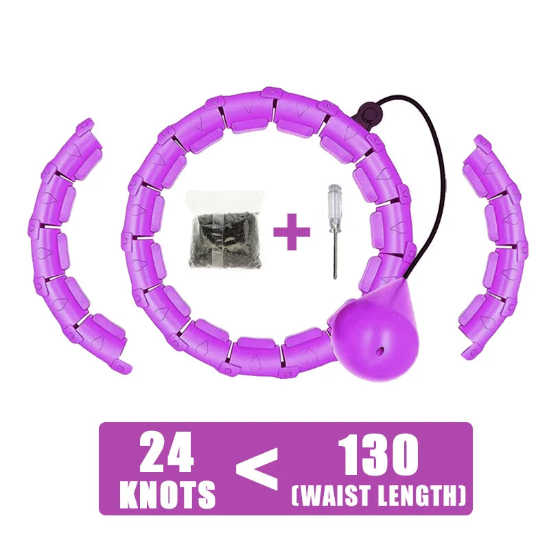 Adjustable Weighted Fitness Hoop for Adult Weight Loss & Plus-Size Workouts
