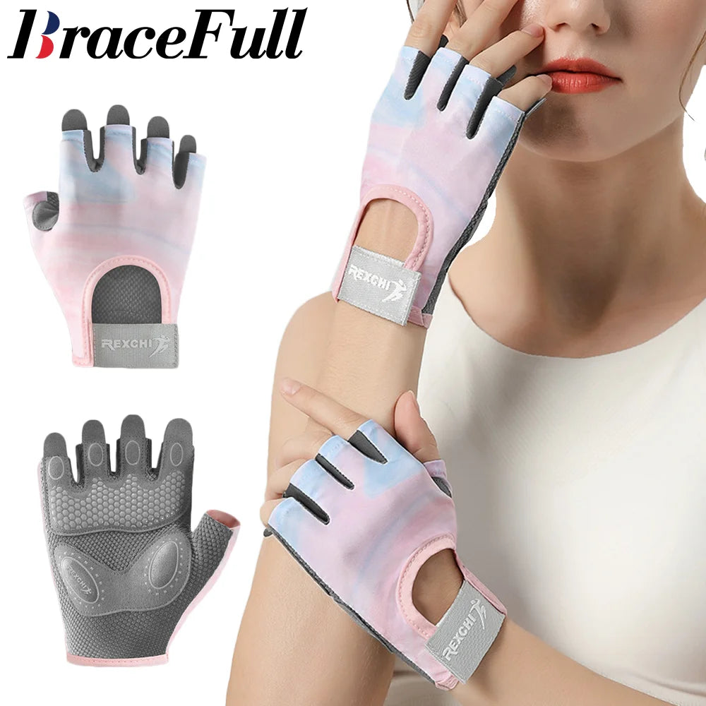Women's Workout Gloves with Wrist Support for Gym, Lifting, and CrossFit
