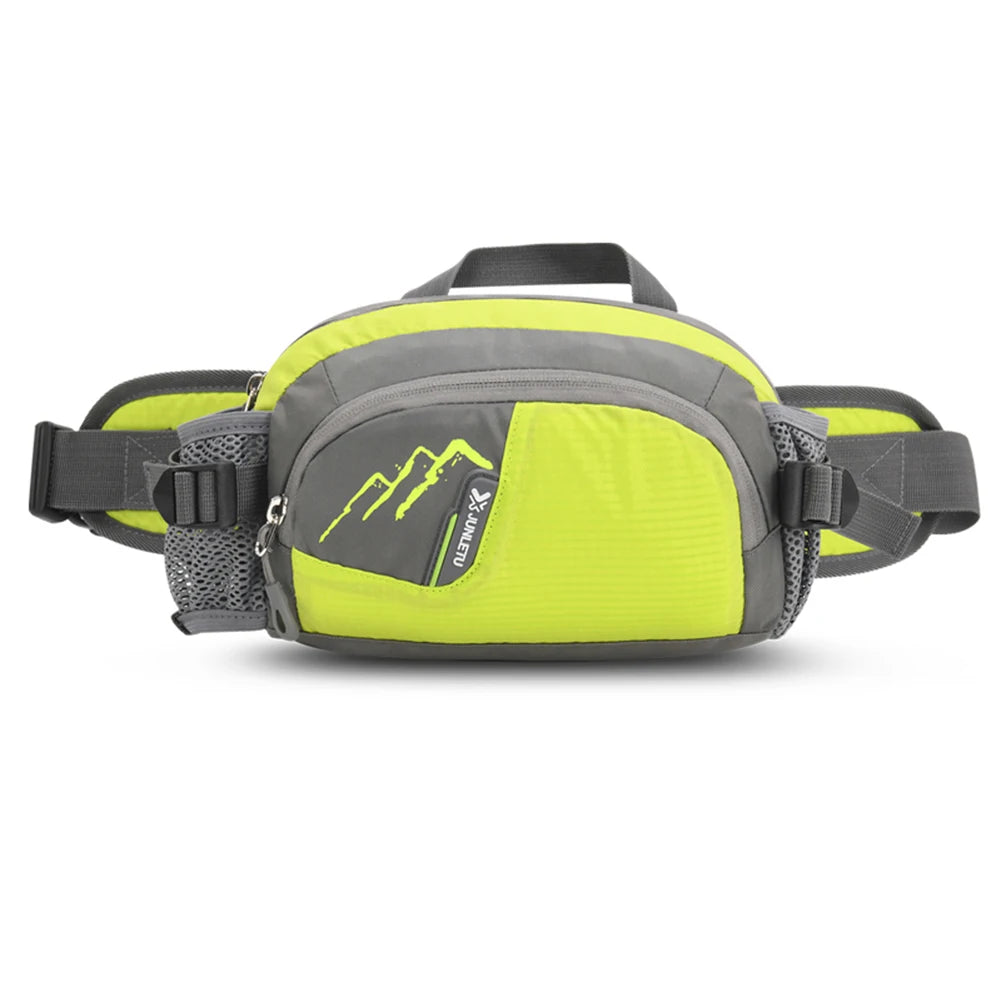 Nylon Running Waist Pack with Bottle Holder for Hiking & Jogging