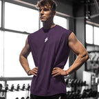 Men's Breathable Loose-Fit Summer Fitness Tank Top - Quick-Dry Sleeveless Training Vest