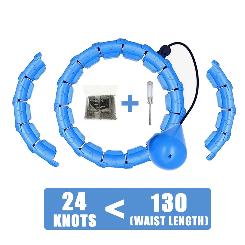 Adjustable Weighted Fitness Hoop for Adult Weight Loss & Plus-Size Workouts