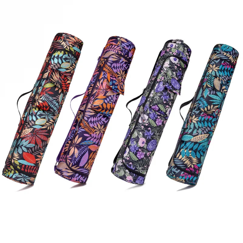 Unisex Printed Yoga Mat Bag - Sports Backpack for Pilates, Fitness & Gym