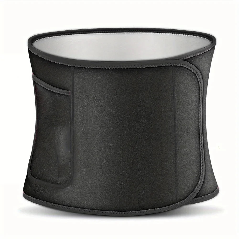 Athletic Sweat Belt & Thermal Stomach Wrap - A Body Shaper for Slimming & Workout Enhancement.