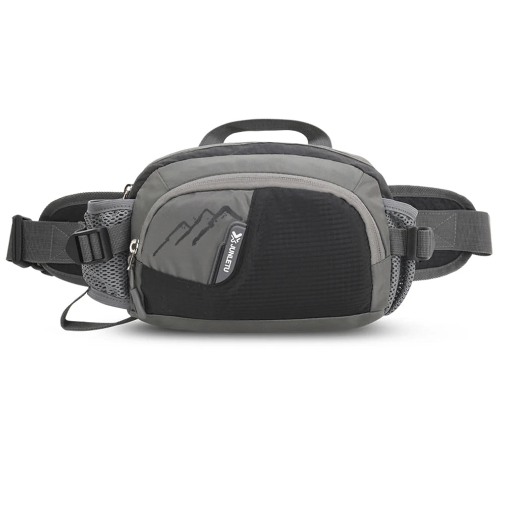 Nylon Running Waist Pack with Bottle Holder for Hiking & Jogging