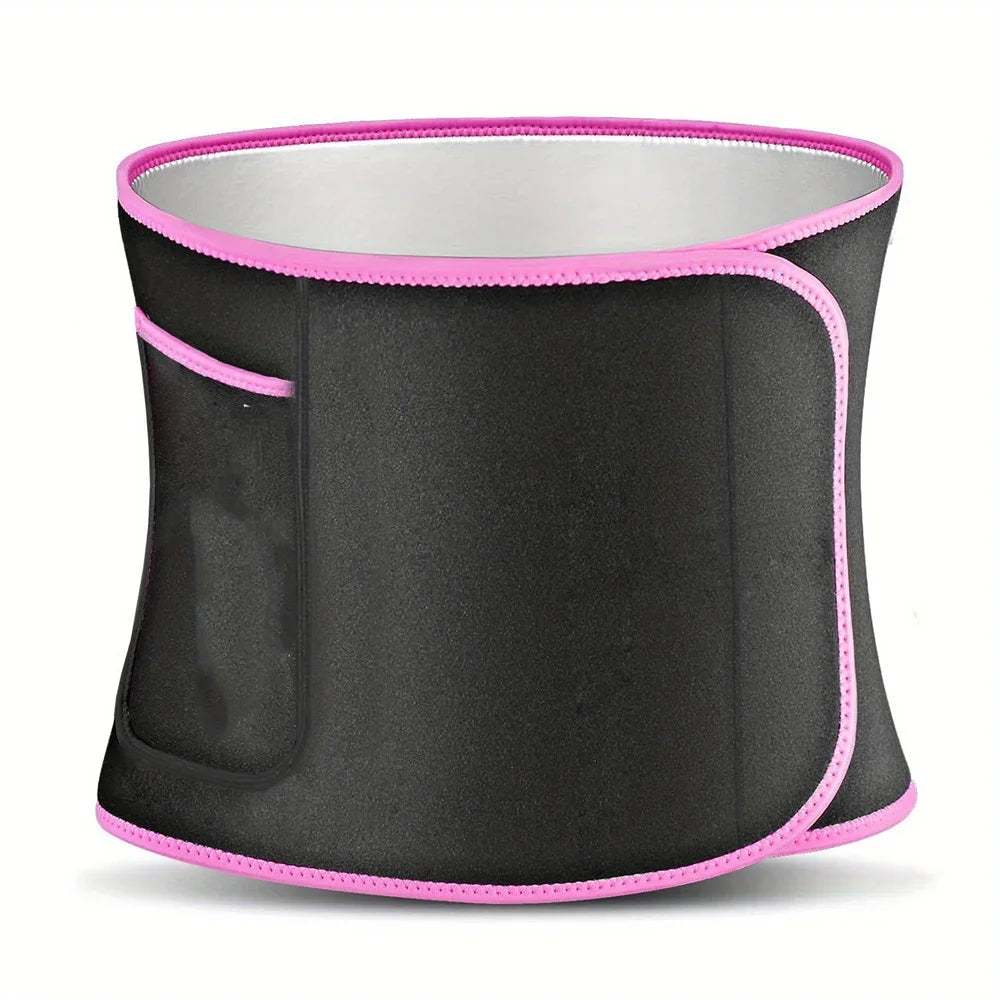 Athletic Sweat Belt & Thermal Stomach Wrap - A Body Shaper for Slimming & Workout Enhancement.