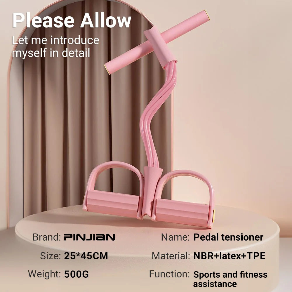 6-Tube Resistance Band Pedal Puller, Multi-Function Tension Rope for Home & Gym Fitness, Yoga, and Sports Exercises