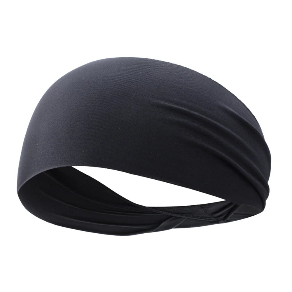 Quick-Dry Anti-Slip Sports Sweatband for Yoga, Running, and Biking