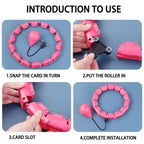 Adjustable Weighted Fitness Hoop for Adult Weight Loss & Plus-Size Workouts