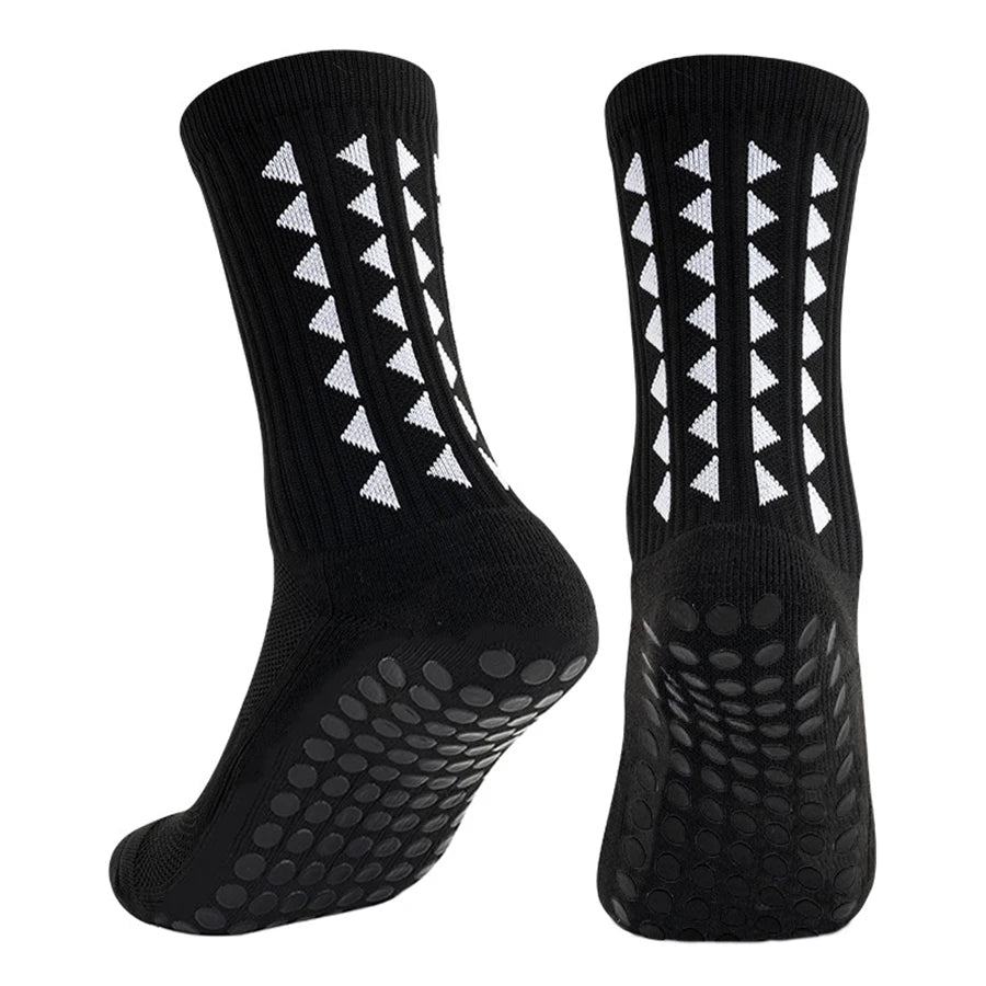 6 Pairs Unisex Grip Sport Socks for Football, Rugby, Cycling & Running