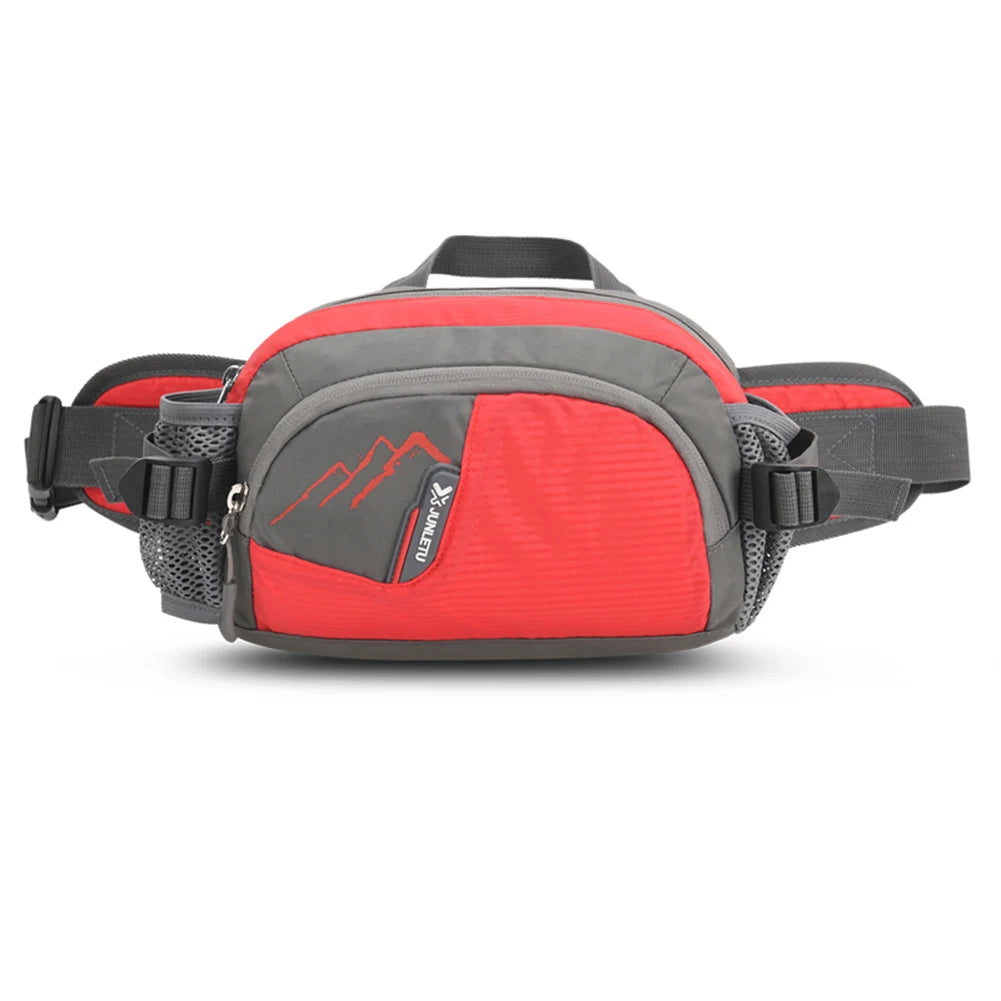 Nylon Running Waist Pack with Bottle Holder for Hiking & Jogging