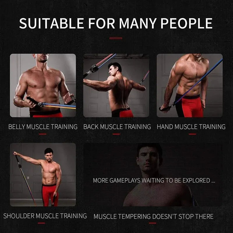 Unisex Resistance Bands with Handles for Home Strength Training