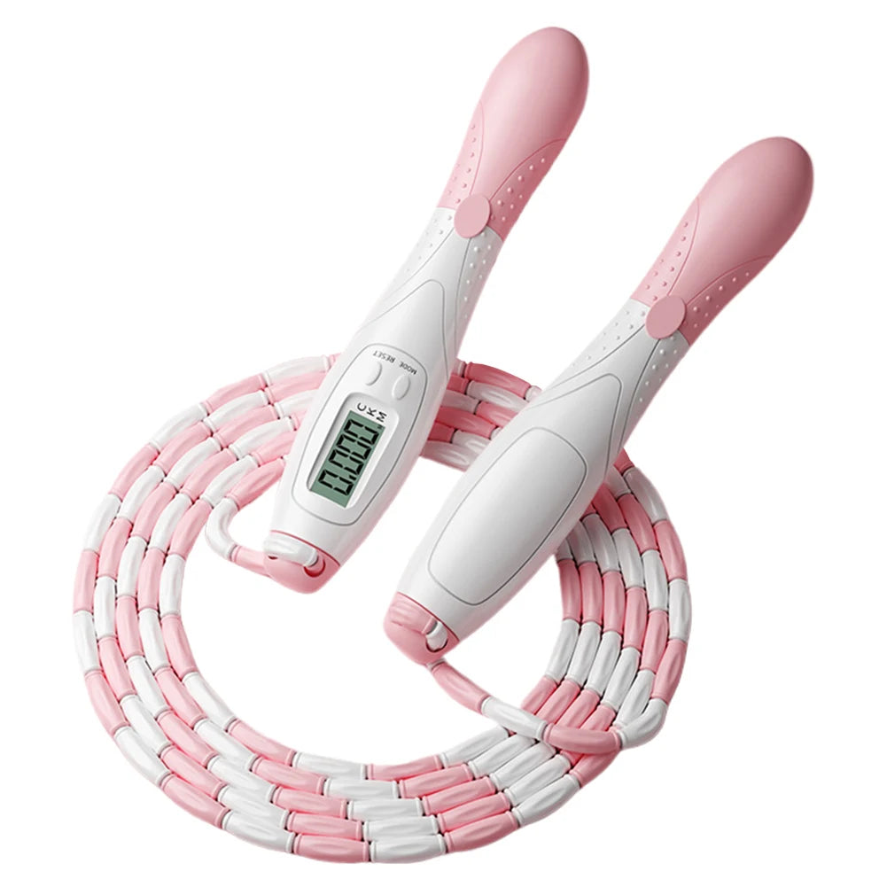Adjustable Beaded Jump Rope with Counter for Kids & Adults