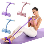 6-Tube Resistance Band Pedal Puller, Multi-Function Tension Rope for Home & Gym Fitness, Yoga, and Sports Exercises