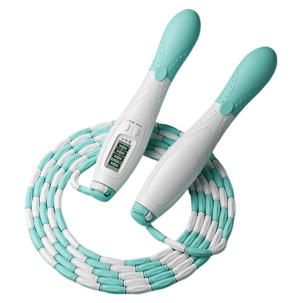 Adjustable Beaded Jump Rope with Counter for Kids & Adults