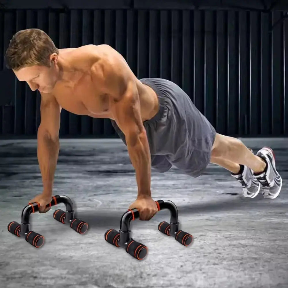 Non-Slip H-Shaped Push-Up Bars for Stable Gym & Calisthenics Workouts