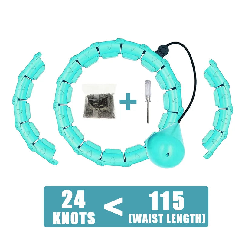 Adjustable Weighted Fitness Hoop for Adult Weight Loss & Plus-Size Workouts
