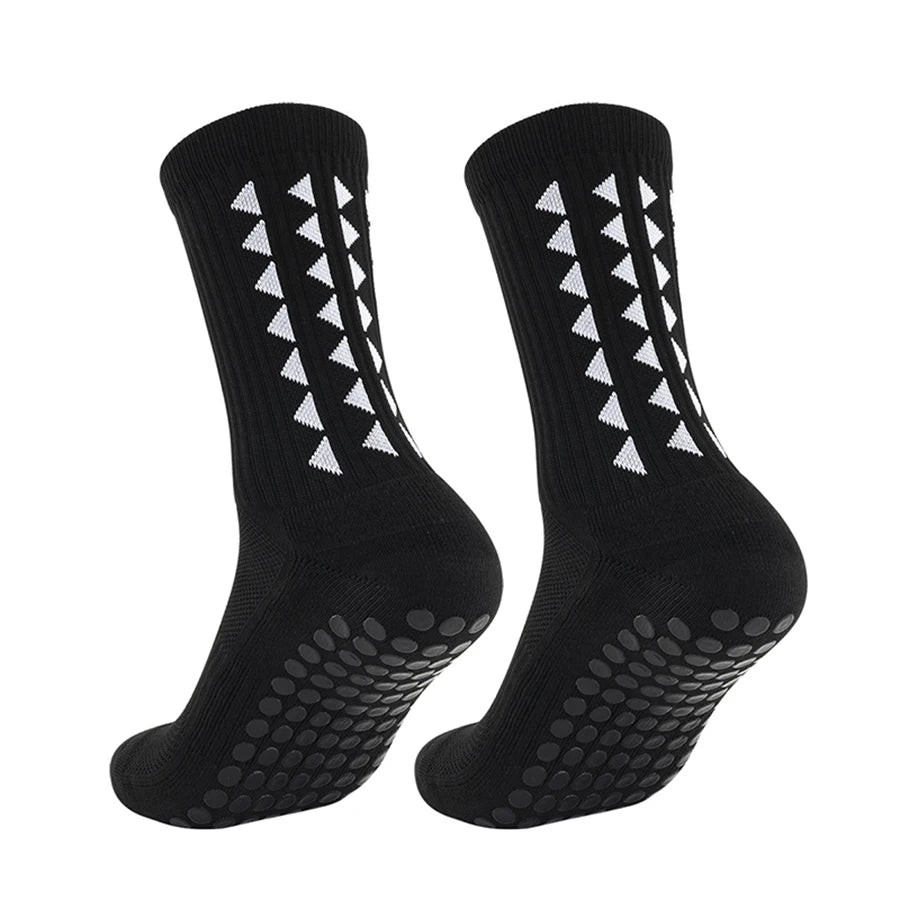 6 Pairs Unisex Grip Sport Socks for Football, Rugby, Cycling & Running