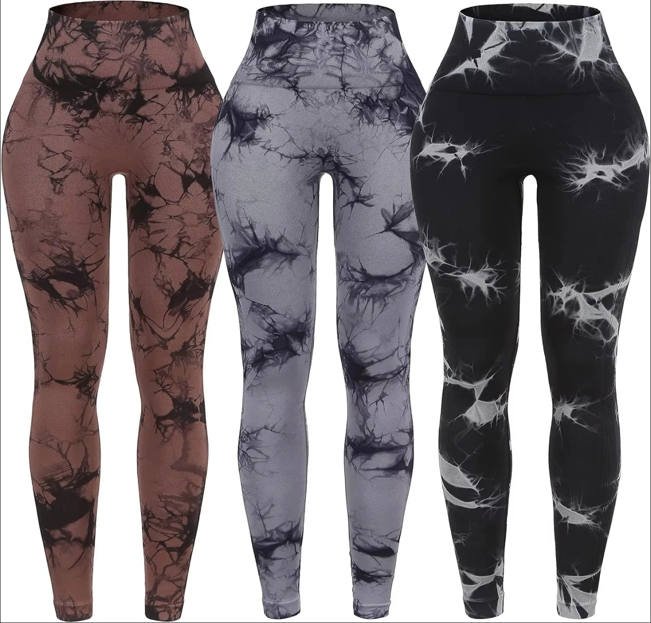 Women's Seamless High-Waist Yoga Leggings for Push-Up Fitness & Gym