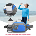 Nylon Running Waist Pack with Bottle Holder for Hiking & Jogging