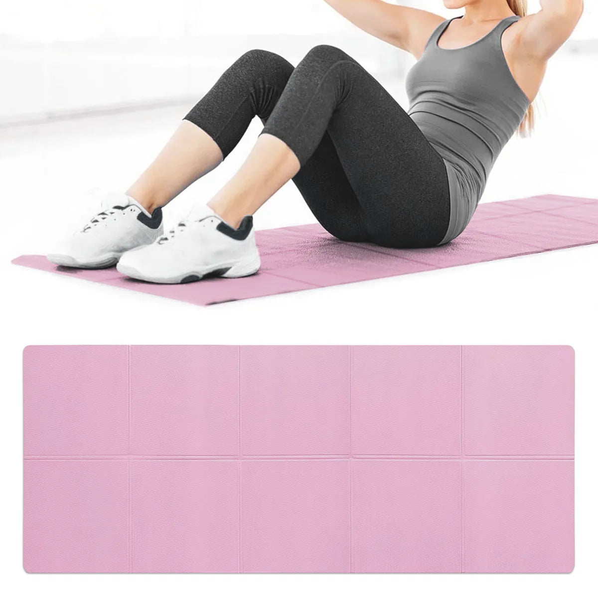 4mm Thick Anti-Slip EVA Yoga Mat for Fitness, Pilates & Gymnastics