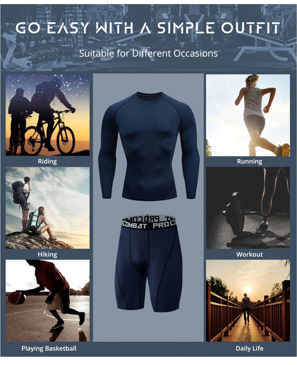 Men's Compression Bodybuilding Shorts - Elastic Skinny Workout Leggings