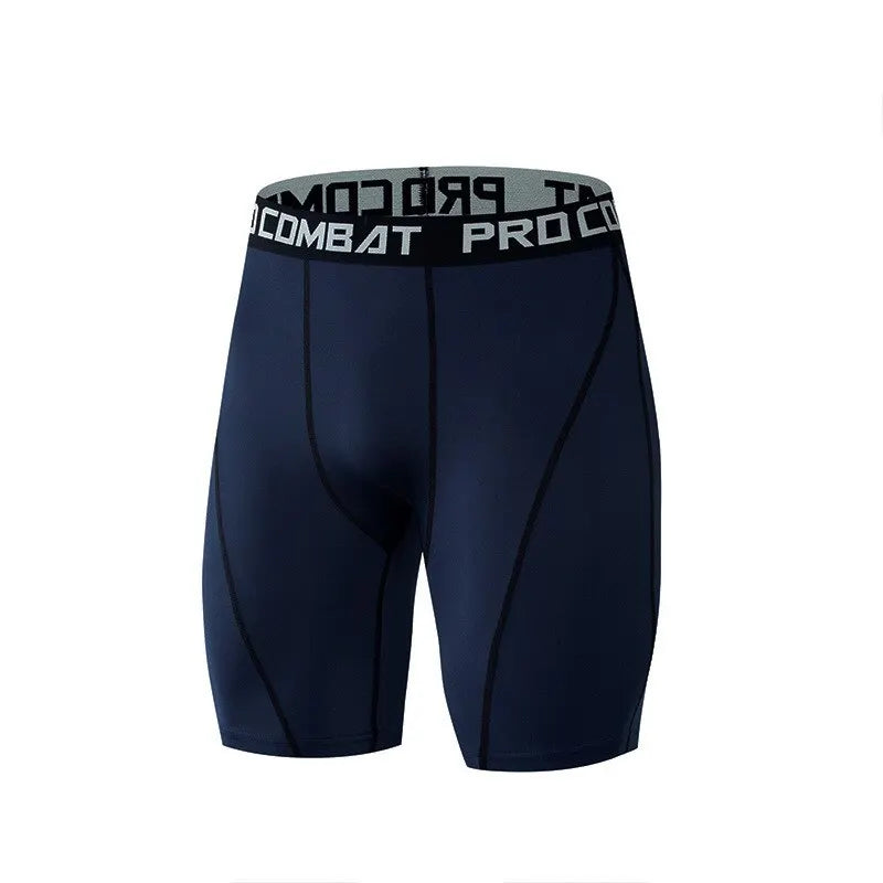 Men's Compression Bodybuilding Shorts - Elastic Skinny Workout Leggings