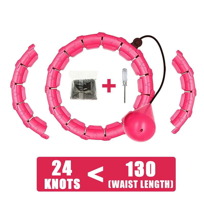 Adjustable Weighted Fitness Hoop for Adult Weight Loss & Plus-Size Workouts