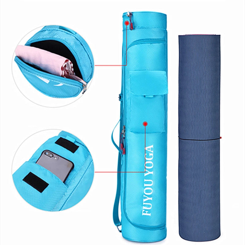 Unisex Printed Yoga Mat Bag - Sports Backpack for Pilates, Fitness & Gym