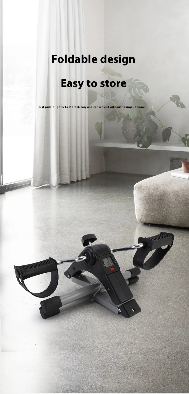 Foldable Mini Stepper Machine for Home Leg Fitness & Rehabilitation