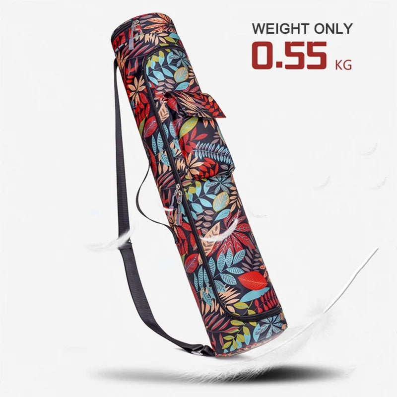 Unisex Printed Yoga Mat Bag - Sports Backpack for Pilates, Fitness & Gym
