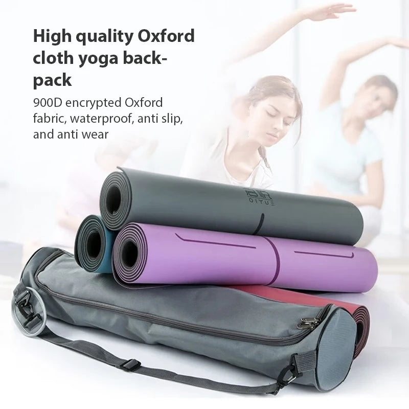 Unisex Printed Yoga Mat Bag - Sports Backpack for Pilates, Fitness & Gym