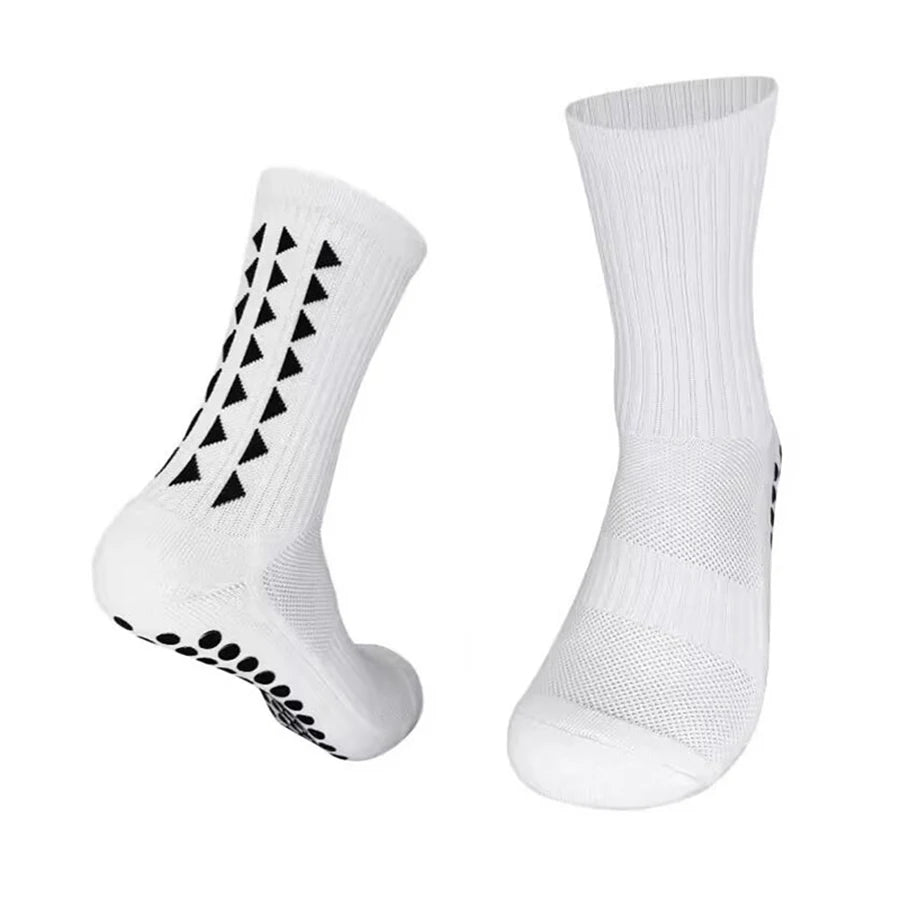 6 Pairs Unisex Grip Sport Socks for Football, Rugby, Cycling & Running