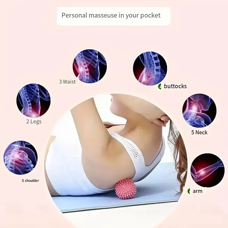 Hedgehog Massage Ball for Yoga, Sports, and Muscle Relaxation