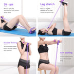 6-Tube Resistance Band Pedal Puller, Multi-Function Tension Rope for Home & Gym Fitness, Yoga, and Sports Exercises