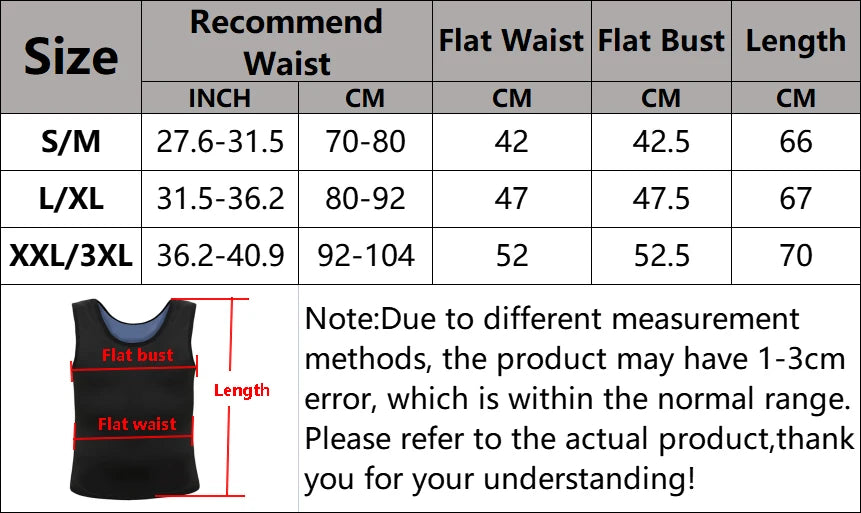 Unisex Neoprene Sauna Vest for Slimming, Waist Training & Fat Burning