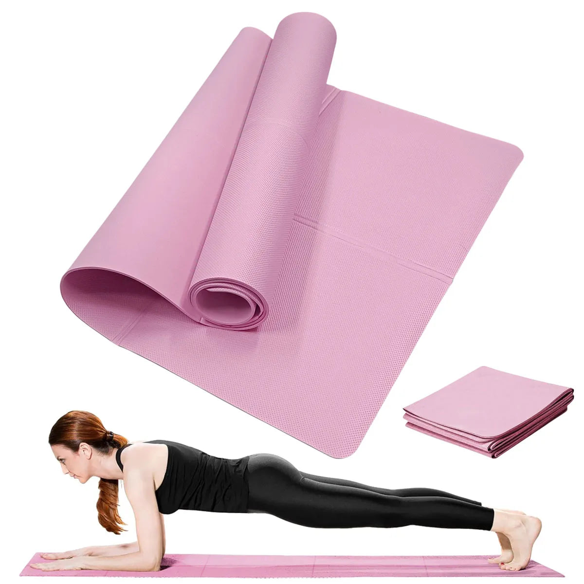 4mm Thick Anti-Slip EVA Yoga Mat for Fitness, Pilates & Gymnastics